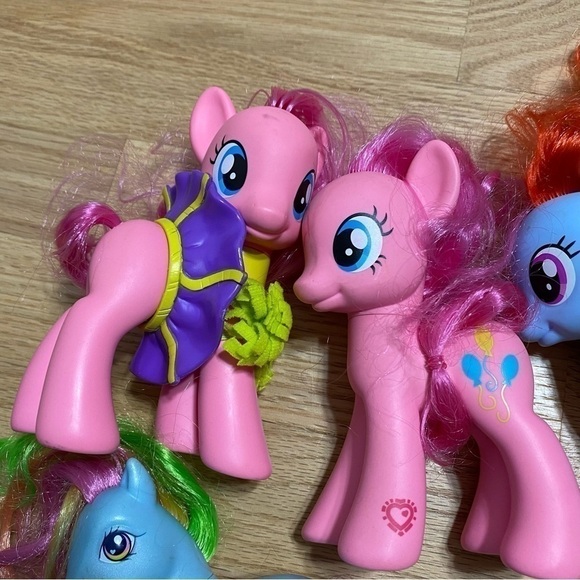 My Little Pony Horse Lot Bundle 4 Figure Pink Blue - Picture 5 of 6